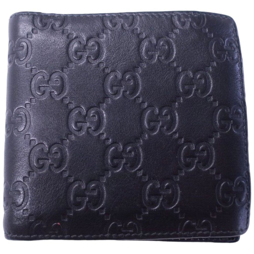 Gucci Wallet GG Guccissima Black Leather